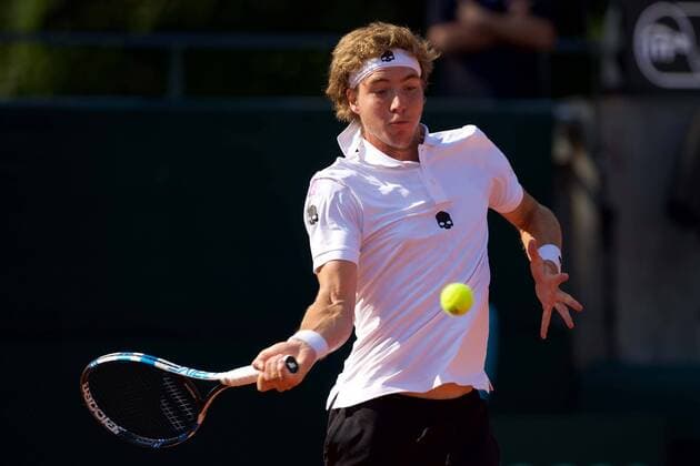 Tennis Berlin 16.09.2016 Davis Cup Deutschland (GER) - Polen (POL) Jan-Lennard Struff (GER)