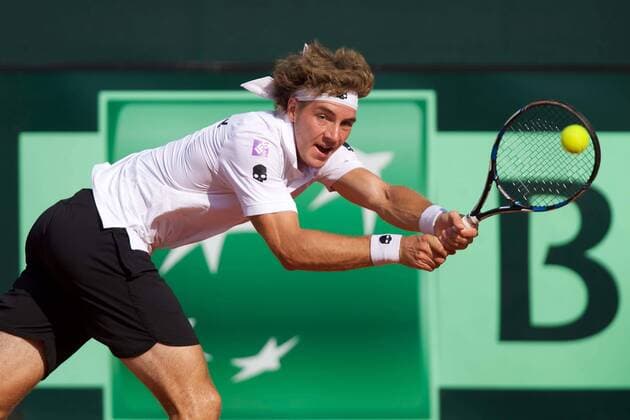 Tennis Berlin 16.09.2016 Davis Cup Deutschland (GER) - Polen (POL) Jan-Lennard Struff (GER)