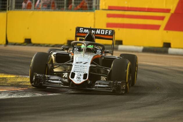 Singapore Grand Prix 15 - 18 September 2016 16.09.2016 - Free Practice 1, Nico Hulkenberg (GER) Sahara Force India F1 VJM09 