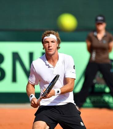 Jan-Lennard Struff Deutschland) Jan-Lennard Struff (GER)-Kamil Majchrzak (POL) Deutschland-Polen Germany-Polandi Tennis, Daviscup, Davis Cup Berlin, 16.9.2016