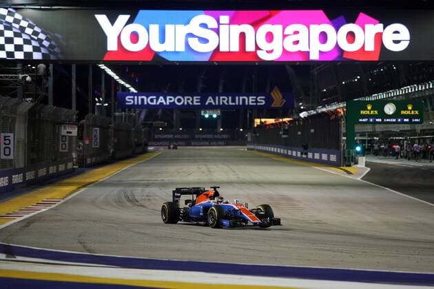 Singapore Grand Prix 15 - 18 September 2016 16.09.2016 - Free Practice 2, Pascal Wehrlein (GER) Manor Racing MRT05 