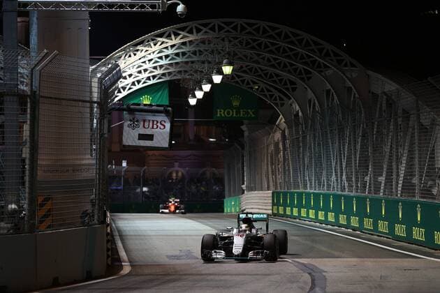 Singapore Grand Prix 15 - 18 September 2016 16.09.2016 - Free Practice 2, Lewis Hamilton (GBR) Mercedes AMG F1 W07 Hybrid 