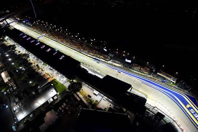 Singapore by Night, Singapur bei Nacht Grosser Preis von Singapur 2016, Motorsport, Formel 1,Formula One World Championship WM Weltmeisterschaft Rd15, Singapore Grand Prix, Practice, Marina Bay Street Circuit, Singapore, Friday 16 September 2016. 16.09.2016, Singapur Copyright: xAndrexJerry Eibner-Pressefotox EP_JAE