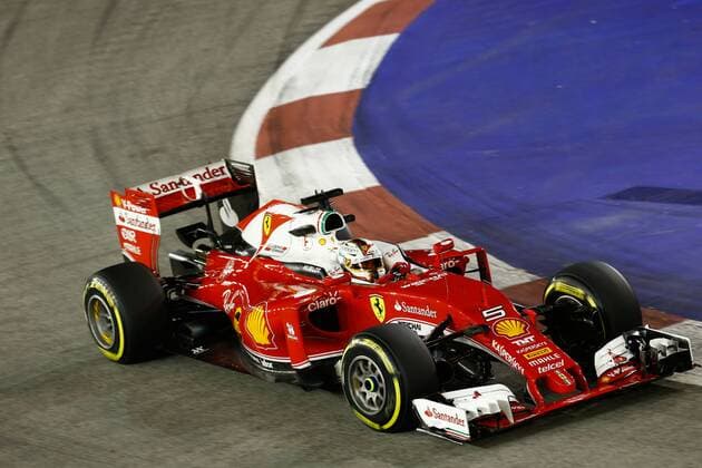 Motorsports: FIA Formula One World Championship WM Weltmeisterschaft 2016, Grand Prix of Singapore, 5 Sebastian Vettel (GER, Scuderia Ferrari), xHOCHxZWEIx