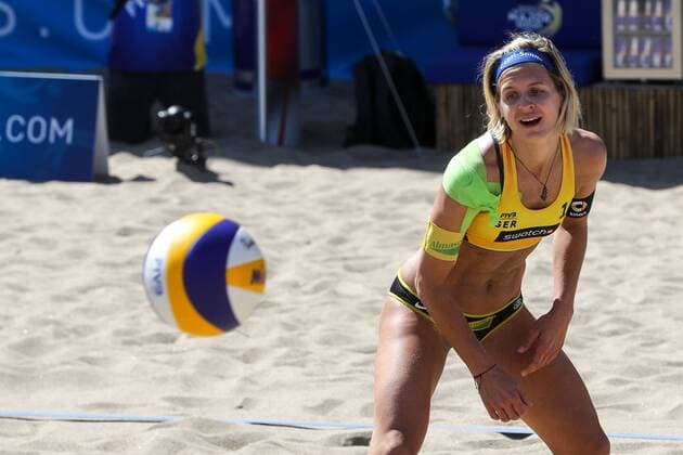 BEACHVOLLEYBALL - FIVB World Tour Finals TORONTO,CANADA,16.SEP.16 - Beach volleyball Beachvolleyball - FIVB World Tour 2016, Finals. Image shows Laura Ludwig (GER). GEPAxpictures xMaticxKlansek