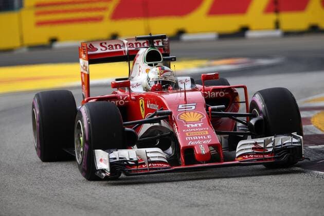 Singapore Grand Prix 15 - 18 September 2016 17.09.2016 - Free Practice 3, Sebastian Vettel (GER) Scuderia Ferrari SF16-H 