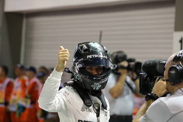 Singapore Grand Prix 15 - 18 September 2016 17.09.2016 - Qualifying, Nico Rosberg (GER) Mercedes AMG F1 W07 Hybrid pole position 