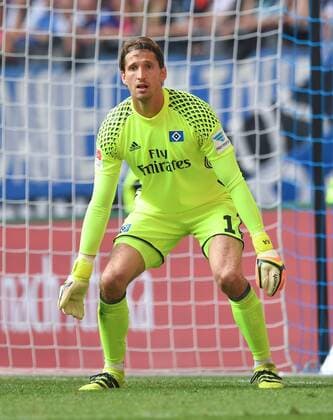FUSSBALL 1. BUNDESLIGA SAISON 2016 2017 Hamburger SV - RB Leipzig 17.09.2016 Torwart Rene Adler (Hamburger SV) 