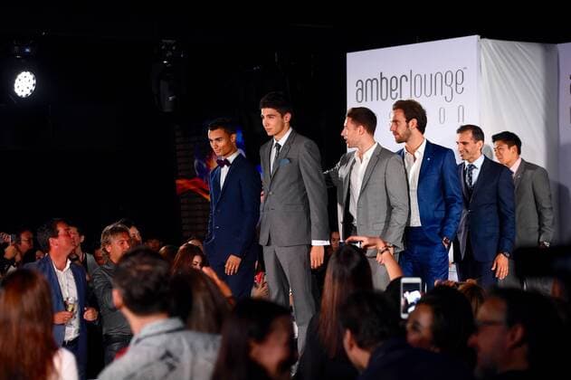 Esteban Ocon (FRA 31), Manor Racing MRT Pascal Wehrlein (GER 94), Manor Racing MRT Rio Haryanto, Manor Racing MRT Marc Gene, Scuderia Ferrari Jean Eric-Vergne, Scuderia Ferrari Stoffel Vandorme, McLaren Honda Formula 1 Team Singapore@Amberlounge 2016 Grosser Preis von Singapur 2016, Motorsport, Formel 1,Formula One World Championship WM Weltmeisterschaft Rd15, Singapore Grand Prix, Amberlounge, Marina Bay Street Circuit, Singapore, Saturday 17 September 2016. 17.09.2016, Singapur Copyright: xAndrexJerry Eibner-Pressefotox EP_JAE