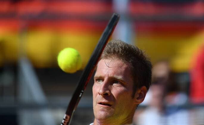Bilder des Tages - SPORT Florian Mayer, GER Florian Mayer (GER)-Kamil Majchrzak (POL) Deutschland-Polen Germany-Polandi Tennis, Daviscup, Davis Cup Berlin, 18.9.2016
