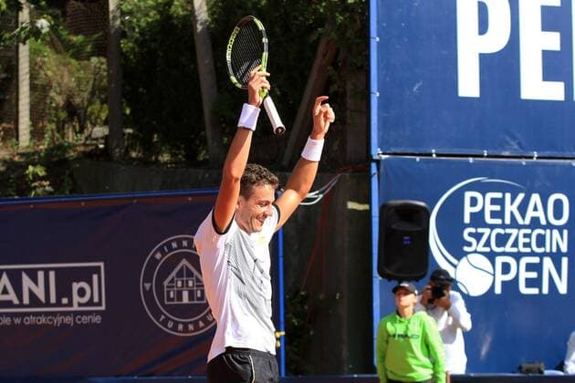 ATP Tennis Herren CHALLENGER PEKAO STETTIN OPEN 2016 FINALE ALESSANDRO GIANNESSI WYGRYWA W PEKAO SZCZECIN OPEN 2016  160918KCI108