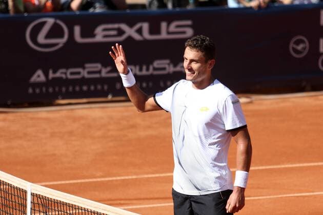 ATP Tennis Herren CHALLENGER PEKAO STETTIN OPEN 2016 FINALE Giannessi Alessandro (ITL) radosc  20160918PF_SG008