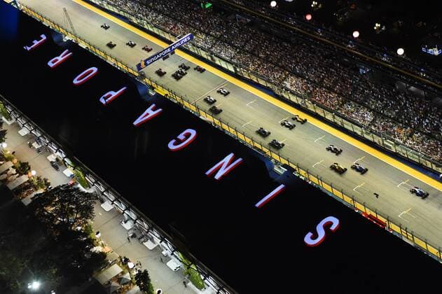 Start Formel1 Singapur 2016, Singapur Flyer Grosser Preis von Singapur 2016, Motorsport, Formel 1,Formula One World Championship WM Weltmeisterschaft Rd15, Singapore Grand Prix, Race, Marina Bay Street Circuit, Singapore, Sunday 18 September 2016. 18.09.2016, Singapur Copyright: xAndrexJerry Eibner-Pressefotox EP_JAE