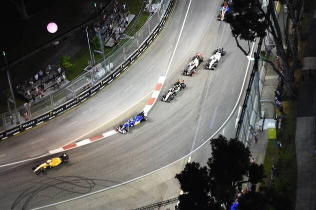 Start Formel1 Singapur 2016, Singapur Flyer Grosser Preis von Singapur 2016, Motorsport, Formel 1,Formula One World Championship WM Weltmeisterschaft Rd15, Singapore Grand Prix, Race, Marina Bay Street Circuit, Singapore, Sunday 18 September 2016. 18.09.2016, Singapur Copyright: xAndrexJerry Eibner-Pressefotox EP_JAE