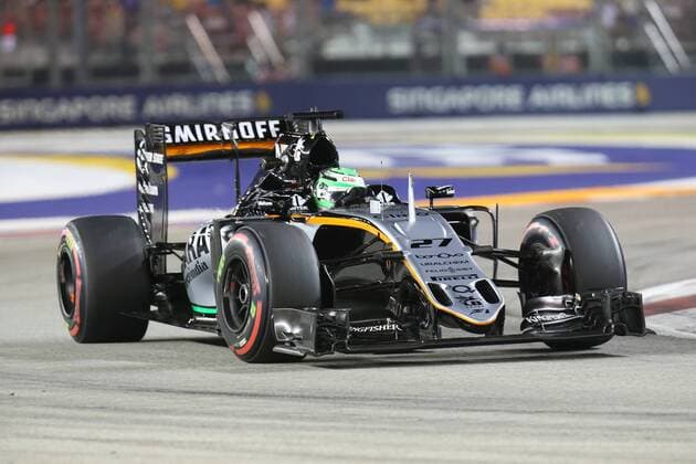 Niko Huelkenberg, Sahara Force India F1, Singapore, 18.09.2015 Photo:mspb Lukas Gorys Niko Huelkenberg, formula 1 GP, Singapore