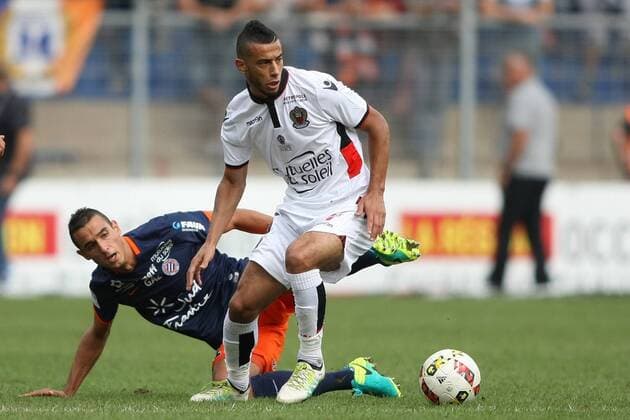Younes BELHANDA, ogc nice FOOTBALL : Montpellier HSC vs OGC Nizza - Ligue 1 - 18 09 2016 RichardGosselinx 