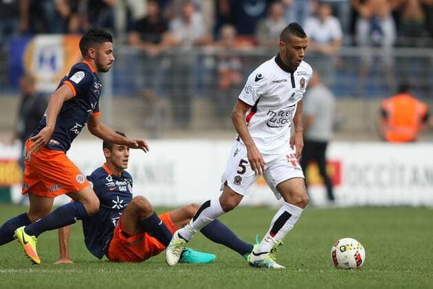 Younes BELHANDA, ogc nice FOOTBALL : Montpellier HSC vs OGC Nizza - Ligue 1 - 18 09 2016 RichardGosselinx 