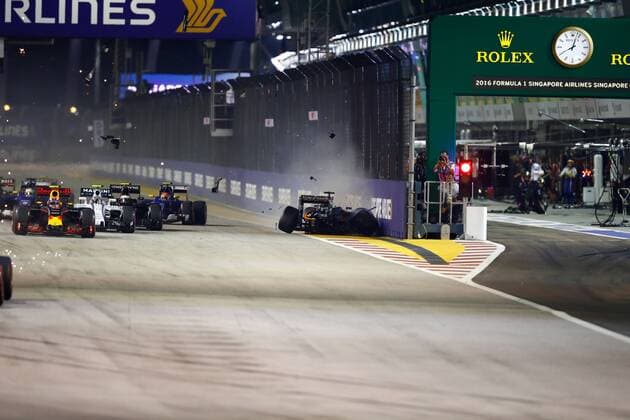 Motorsports: FIA Formula One World Championship WM Weltmeisterschaft 2016, Grand Prix of Singapore, 27 Nico Hulkenberg (GER, Sahara Force India F1 Team), xHOCHxZWEIx