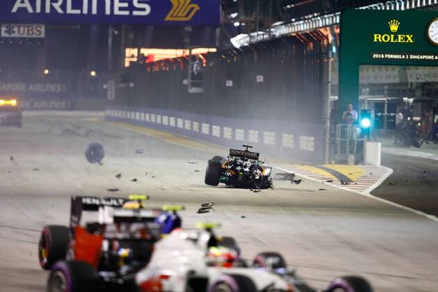 Motorsports: FIA Formula One World Championship WM Weltmeisterschaft 2016, Grand Prix of Singapore, 27 Nico Hulkenberg (GER, Sahara Force India F1 Team), xHOCHxZWEIx