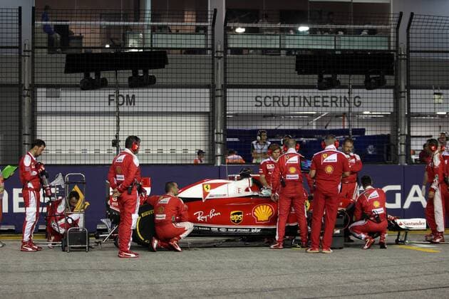 Singapore Grand Prix 15 - 18 September 2016 18.09.2016 - Race, Sebastian Vettel (GER) Scuderia Ferrari SF16-H 