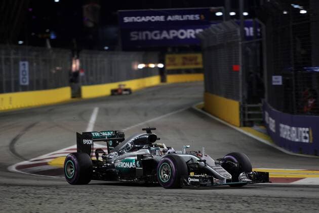Singapore Grand Prix 15 - 18 September 2016 18.09.2016 - Race, Lewis Hamilton (GBR) Mercedes AMG F1 W07 Hybrid 