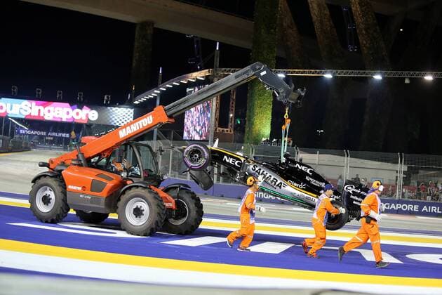 Singapore Grand Prix 15 - 18 September 2016 18.09.2016 - Race, Nico Hulkenberg (GER) Sahara Force India F1 VJM09 
