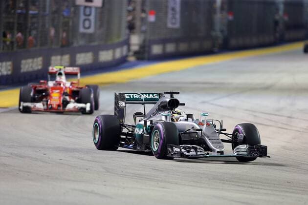 Singapore Grand Prix 15 - 18 September 2016 18.09.2016 - Race, Lewis Hamilton (GBR) Mercedes AMG F1 W07 Hybrid 