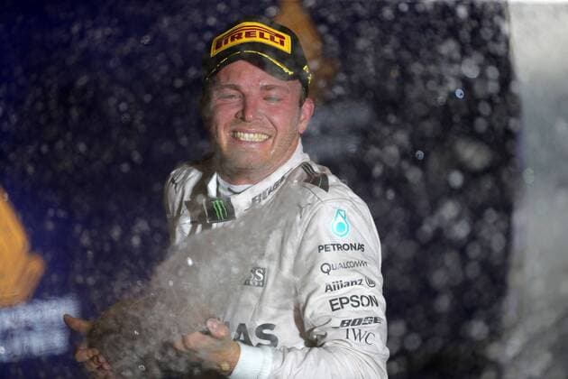 Singapore Grand Prix 15 - 18 September 2016 18.09.2016 - Race, Nico Rosberg (GER) Mercedes AMG F1 W07 Hybrid race winner 