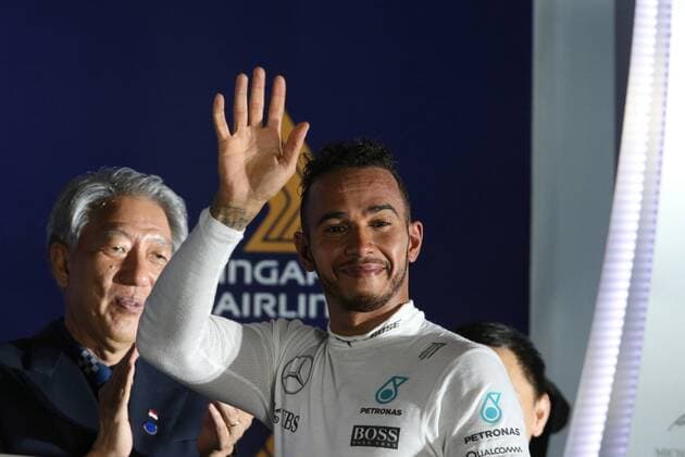 Singapore Grand Prix 15 - 18 September 2016 18.09.2016 - Race, 3rd position Lewis Hamilton (GBR) Mercedes AMG F1 W07 Hybrid 