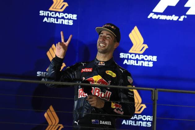 18.09.2016. 17.09.2016. Marina Bay Street Circuit, Singapore. Formula 1 Grand Prix of Singapore, race day. Red Bull Racing RB12 & x2013; Daniel Ricciardo comes 2nd xLeannexBoonx  ActionPlus11791374