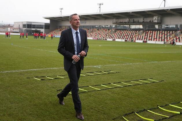 SOCCER - UEFE EURO 2017, women, Quali, WAL vs AUT NEWPORT,WALES,20.SEP.16 - WOMEN SOCCER - UEFA Women s European Championship EM Europameisterschaft 2017, qualification, OEFB international match Länderspiel Wales vs Austria. Image shows head coach Dominik Thalhammer (AUT). GEPAxpictures xAMAxsports