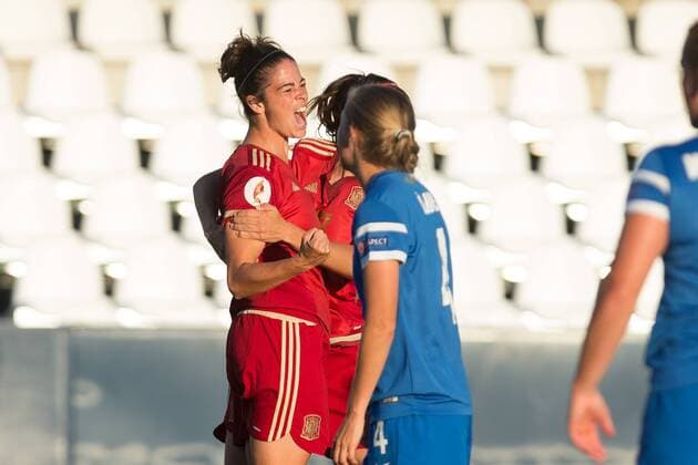 Fußball, Damen, EM Quali, Spanien - Finnland Spain s Marta Torrejon during the match of European Women s Championship 2017 at Leganes, between Spain and Finland. September 20, 2016.  (20160920004)