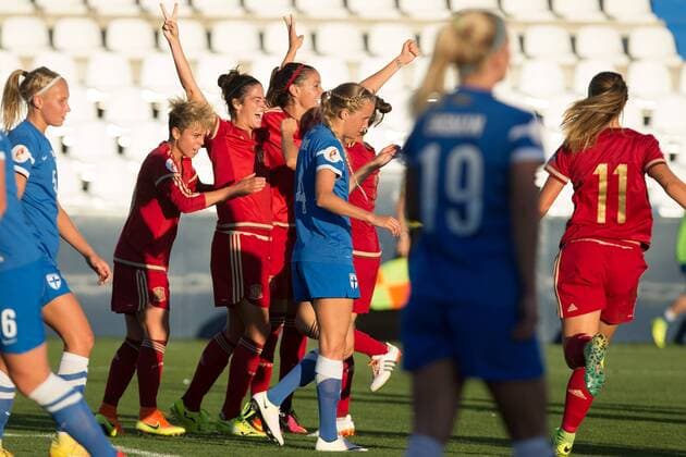 Fußball, Damen, EM Quali, Spanien - Finnland Spain s Marta Torrejon during the match of European Women s Championship 2017 at Leganes, between Spain and Finland. September 20, 2016.  (20160920005)