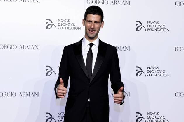 Tennis, Novak Djokovic bei einem Termin der Novak Djokovic Foundation in Mailand Foto IPP Stucchi - Milano 20 09 2016 - Red Carper per la serata organizzata dalla Novak Djokovic Foudation - Nella foto Novak Djokovic  Copyright: xx