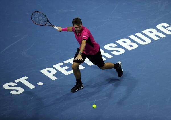 XXI INTERNATIONAL TENNIS TOURNAMENT St. Petersburg Open 2016 , KSK SIBUR ARENA . Stan Wawrinka (SUI).