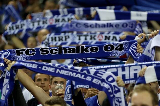 21.09.2016 - Schalke Fans beim BL-Spiel (Saison 2016 17) FC Schalke 04 - 1. FC Köln. Â