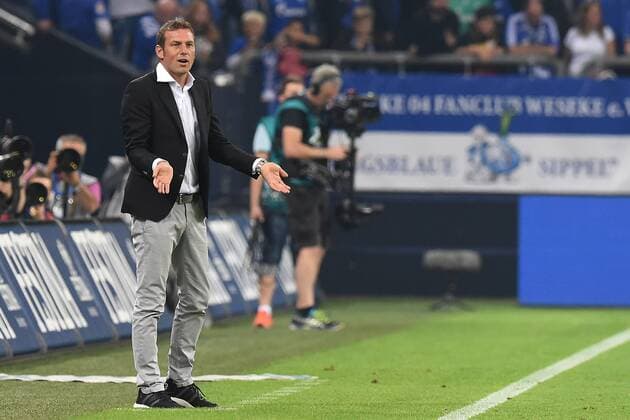 Fußball 1. Bundesliga 4. Spieltag Schalke 04 - 1. FC Köln am 21.09.2016 in der Veltins Arena in Gelsenkirchen Markus Weinzierl ( Trainer Schalke ) xRx
