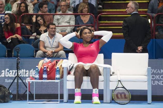Tennis, Djokovic and Friends Showmatch in Mailand Milan, Djokovic and Friends in the photo: Serena Williams  Copyright: xAlbertoxScarpinatox