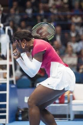 Tennis, Djokovic and Friends Showmatch in Mailand Milan, Djokovic and Friends in the photo: Serena Williams  Copyright: xAlbertoxScarpinatox