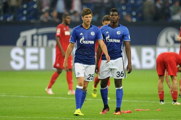 V.l.n.r. Klaas Jan Huntelaar und Breel Embolo ( beide Schalke 04 ) enttaeuscht nach der Niederlage. 21.09.2016 --- Fussball --- 1. Bundesliga --- Schalke 04 vs 1 FC Koeln Gelsenkirchen Copyright: xThienelx Eibner-Pressefotox EP_ttl