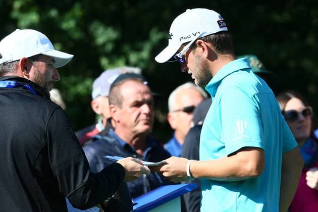 GOLF - Porsche European Open BAD GRIESBACH,GERMANY,22.SEP.16 - GOLF - Porsche European Open, GC Bad Griesbach. Image shows Bernd Wiesberger (AUT). GEPAxpictures xFelixxRoittner