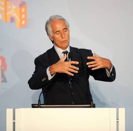 22.09.2016. Rome, Italy. Presentation of Rome s Euro2020 Logo for the event. CONI president Giovanni Malago xActivafotox  ActionPlus11792503