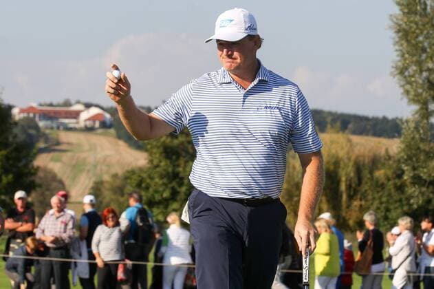 GOLF - Porsche European Open BAD GRIESBACH,GERMANY,22.SEP.16 - GOLF - Porsche European Open, GC Bad Griesbach. Image shows Ernie Els (RSA). GEPAxpictures xFelixxRoittner