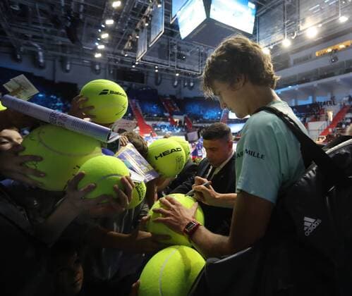 Bilder des Tages - SPORT XXI International Tennis Tournament St.Petersburg Open 2016 ATP Tennis Herren World Tour 250, KSK SIBUR ARENA . Zverev Alexander (GER).