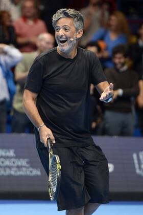 Db Milano 22 09 2016 - tennis Djokovic & Friends: Rosario Fiorello 