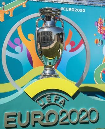 Fußball, UEFA präsentiert Logo der EURO 2020 in Rom Logo and European Cup Roma 22-09-2016 Foro Italico Logo EURO Roma 2020 european football championships unveiled andreaxstaccioli