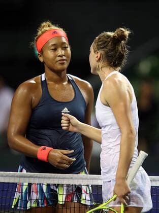 September 23, 2016, Tokyo, Japan - Japan s Naomi Osaka shakes hands with Aliaksandra Sasnovich of Belarus during the quarter finals of the Toray Pan Pacific Open tennis championships in Tokyo on Friday, September 23, 2016. Osaka defeated Sasnovich 6-3, 7-6.  (lwxa004858)