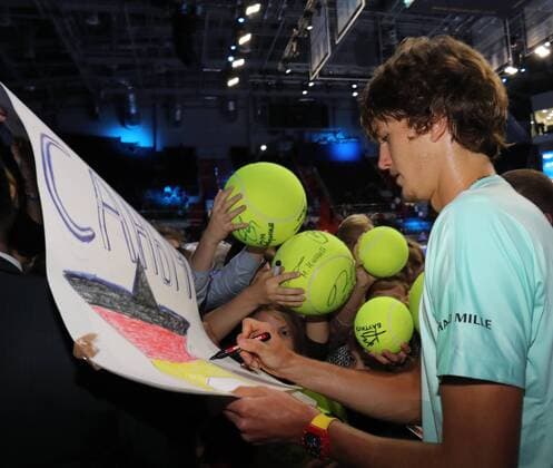 Tennis, ATP Turnier in Sankt Petersburg XXI International Tennis Tournament St.Petersburg Open 2016 ATP Tennis Herren World Tour 250, KSK SIBUR ARENA . Alexander Zverev (GER).