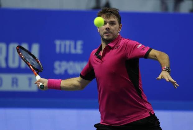 Tennis, ATP Turnier in Sankt Petersburg XXI International Tennis Tournament St.Petersburg Open 2016 ATP Tennis Herren World Tour 250, KSK SIBUR ARENA . Stan Wawrinka (SUI).