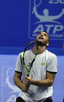 Tennis, ATP Turnier in Sankt Petersburg XXI International Tennis Tournament St.Petersburg Open 2016 ATP Tennis Herren World Tour 250, KSK SIBUR ARENA . Victor Troicki (SRB).